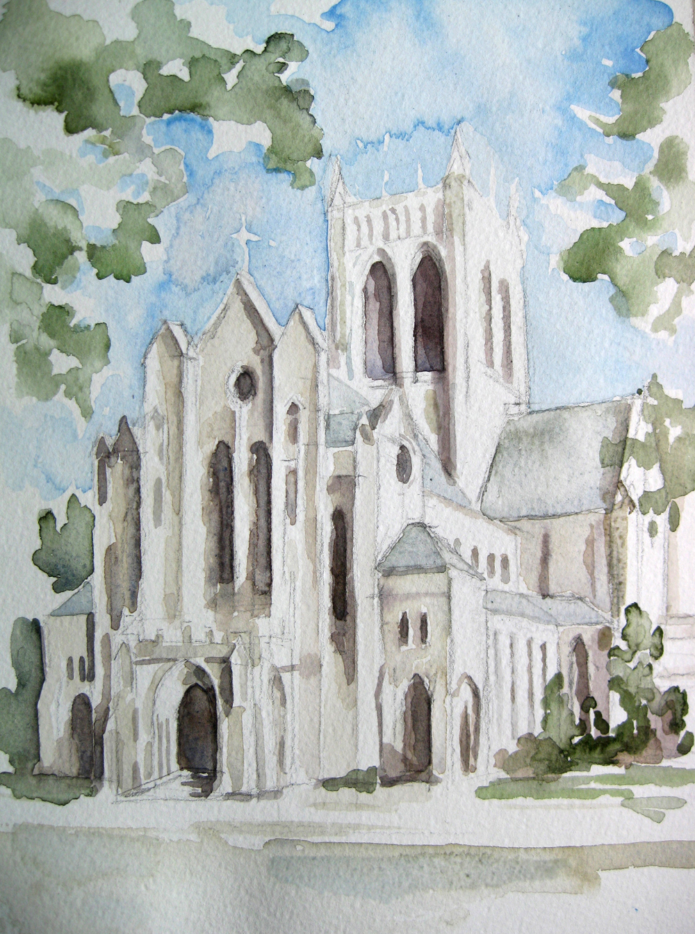 StMary's Watercolor wedding gift
