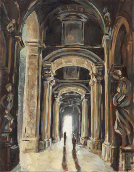 Pilgrimage: St. Peter's, Oil on Canvas, 30" x 24", ©Michelle Arnold Paine 2012