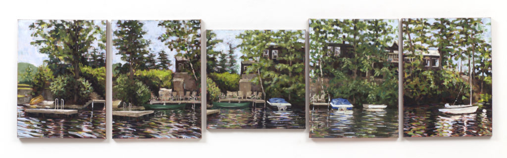 Cottage Panorama, Oil Paintings on Canvas, 24" x 18", ©Michelle Arnold Paine 2013