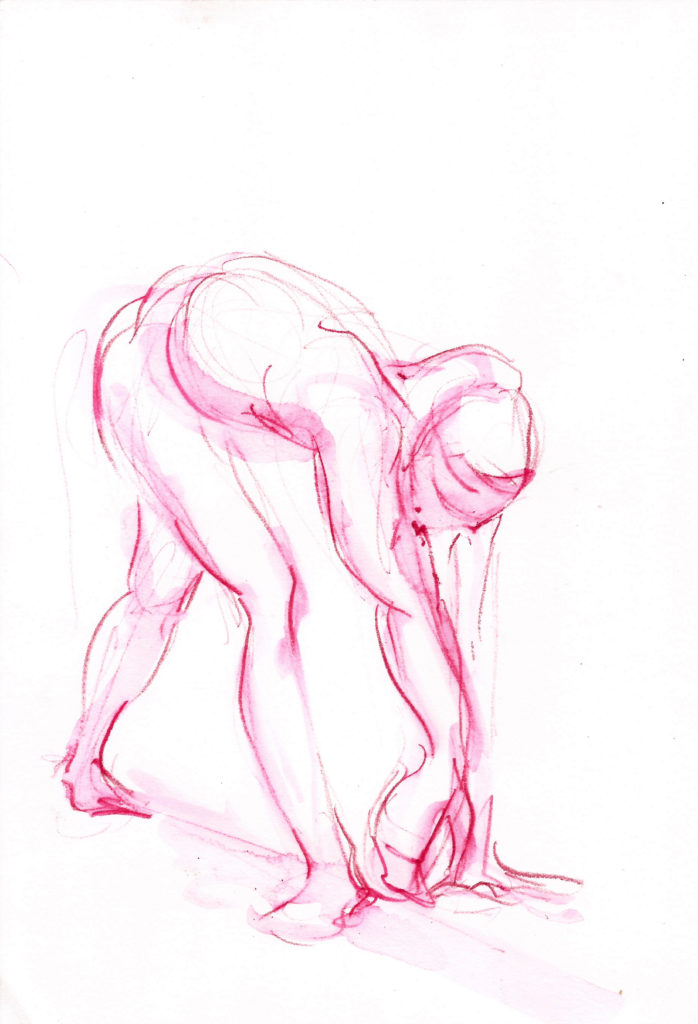 mind-body-spirit connection pink reach drawing