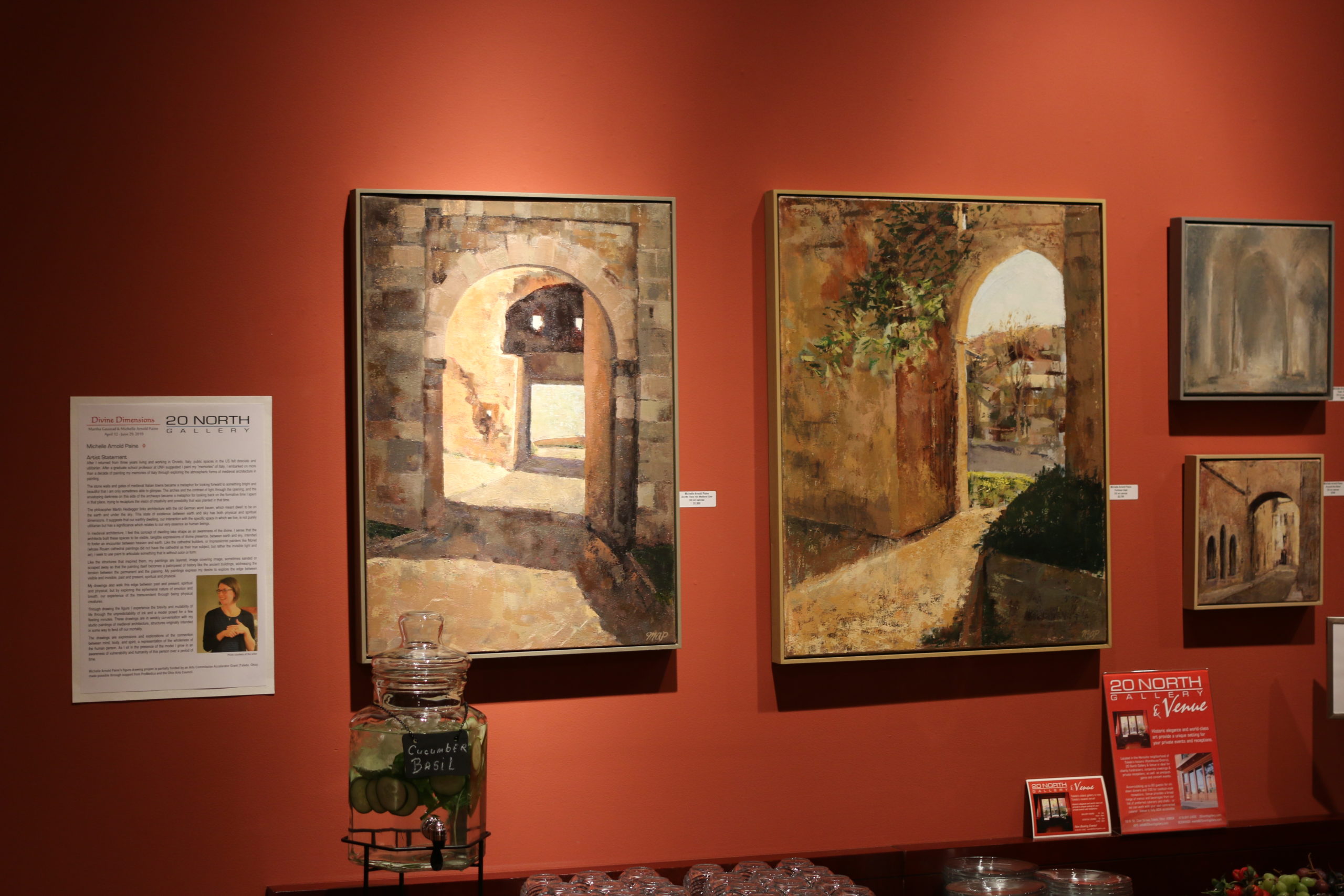 orvieto arch paintings at 20north gallery toledo