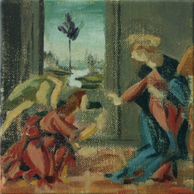 Annunciation after Botticelli SOLD