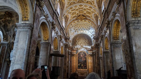 Photo of the interior of the church of San Luigi dei Francesi in Rome